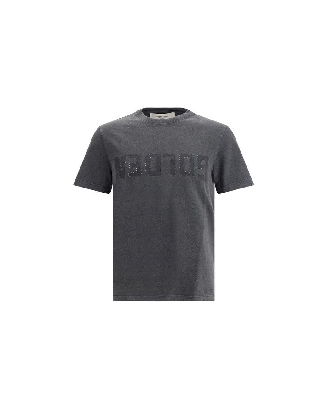 Golden Goose Deluxe Brand Gray Logoed T-Shirt for men