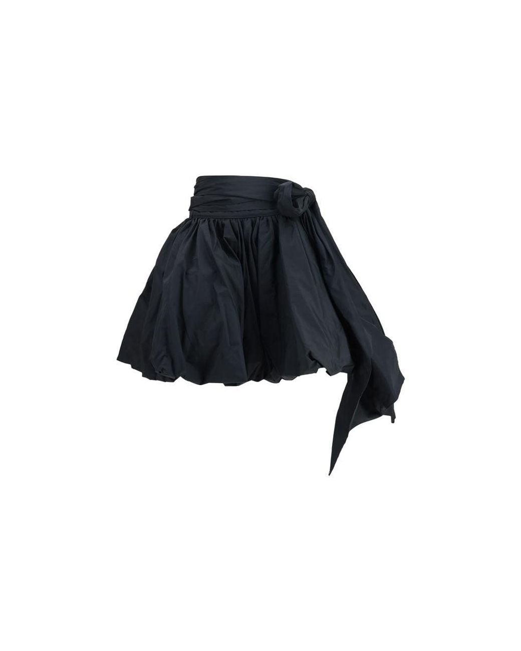 Blumarine Black Polyester Midi Skirt