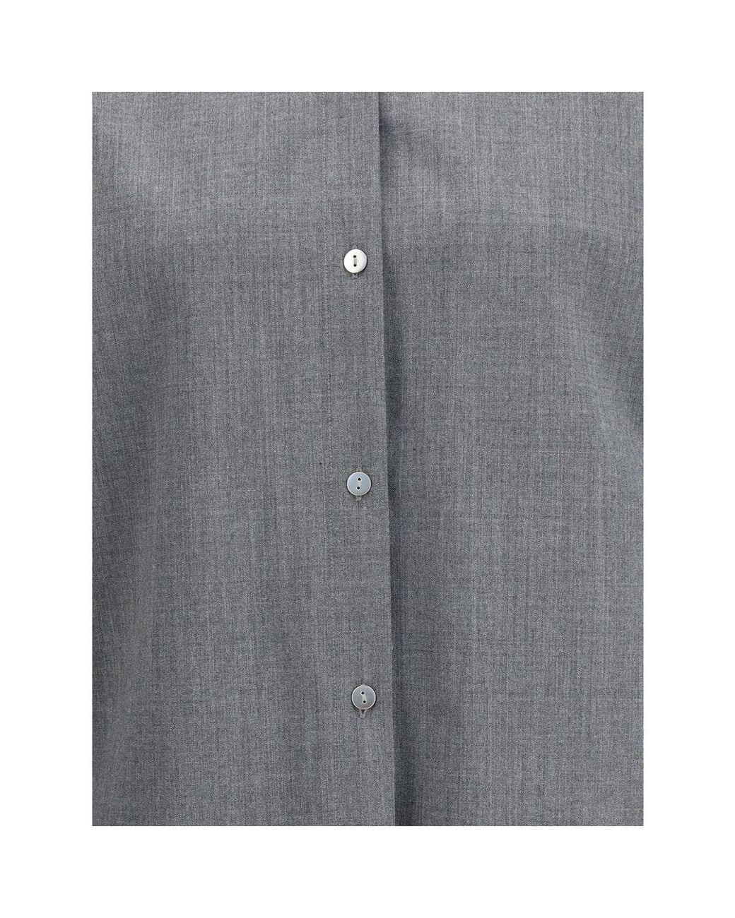 THE LATEST Gray Wool Oves Aries Shirt