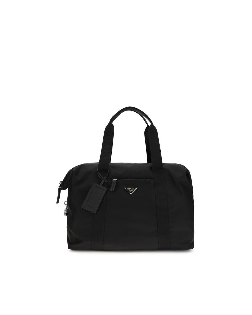 Prada Black Recycled Polyamide Luggage And Travel for men