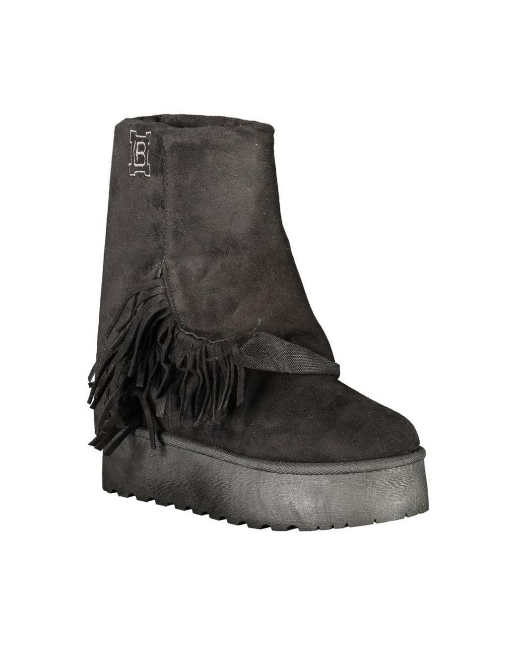 Laura Biagiotti Black Nero Polyurethane S Boot
