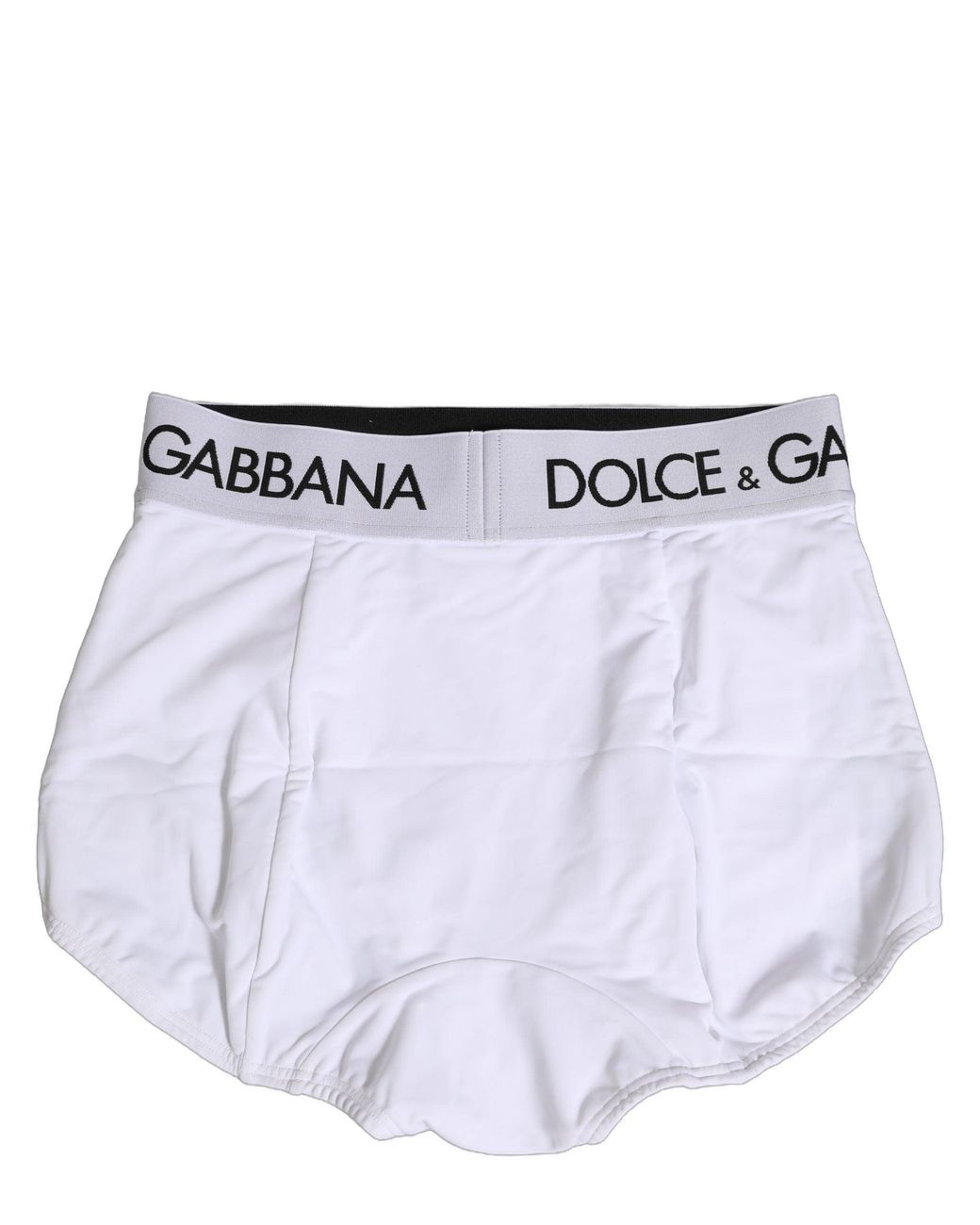 Dolce & Gabbana Blue White Logo Waistband Coulotte Panty Underwear