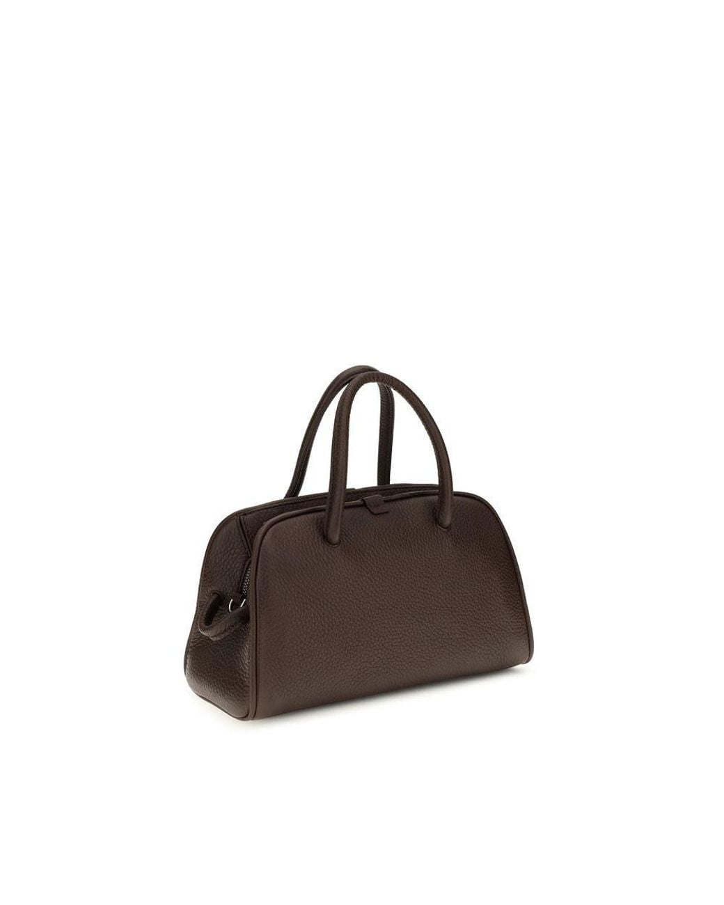 Jacquemus Brown Jacquemus Grained Calf Leather Top Handle Bag