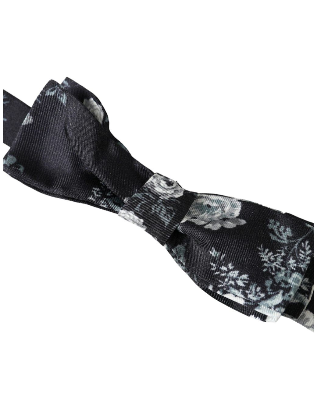 Dolce & Gabbana White Floral Fantasy Adjustable Neck Bow Tie for men