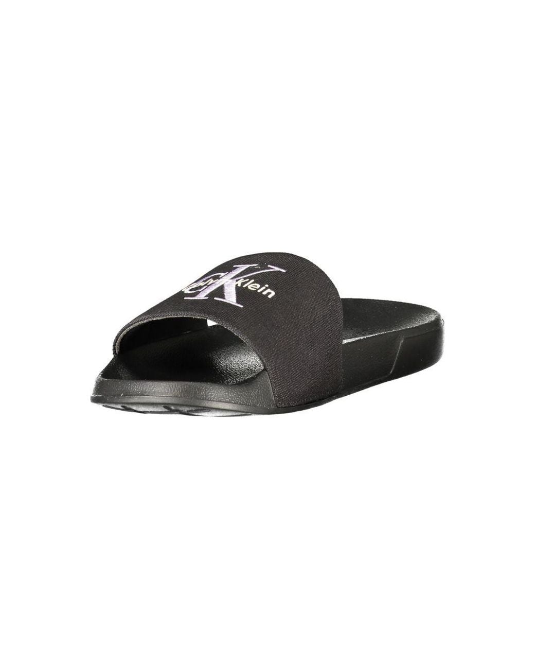 Calvin Klein Black Nero Polyurethane Ciabatta