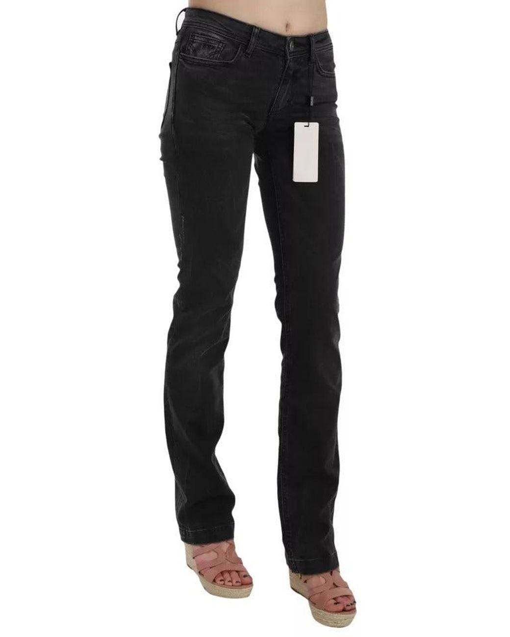 Dolce & Gabbana Black Slim Fit Cotton Jeans D&G Pants