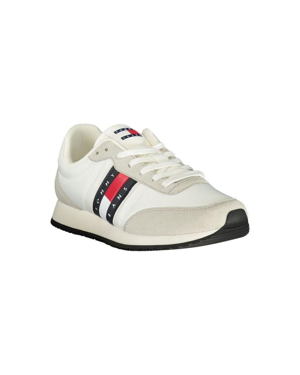 Tommy Hilfiger White Polyurethane Sneaker for men