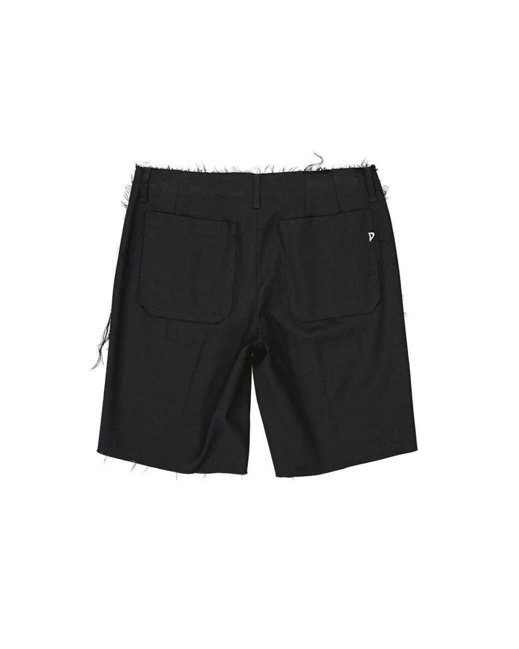 Dondup Black Virgin Wool Shorts