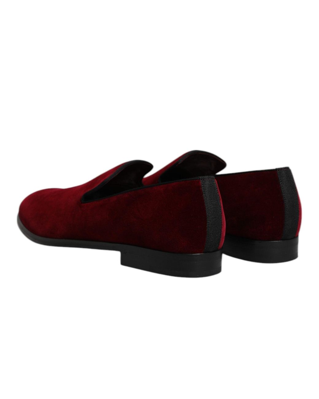 Dolce & Gabbana Brown Velvet Loafers Slipon for men