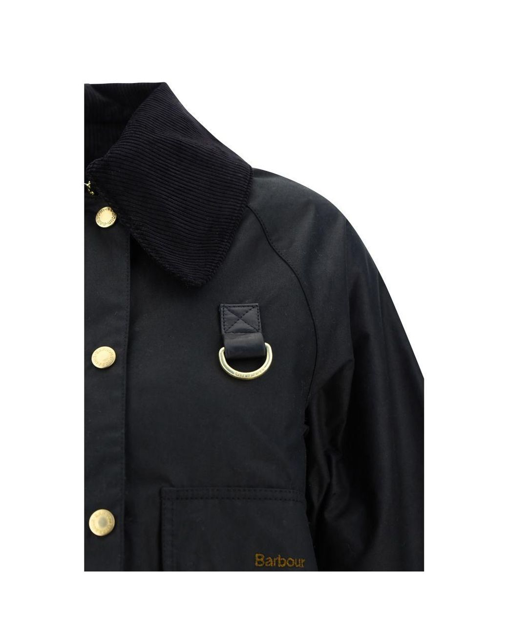 Barbour Catton Wax Jacket in Black | Lyst