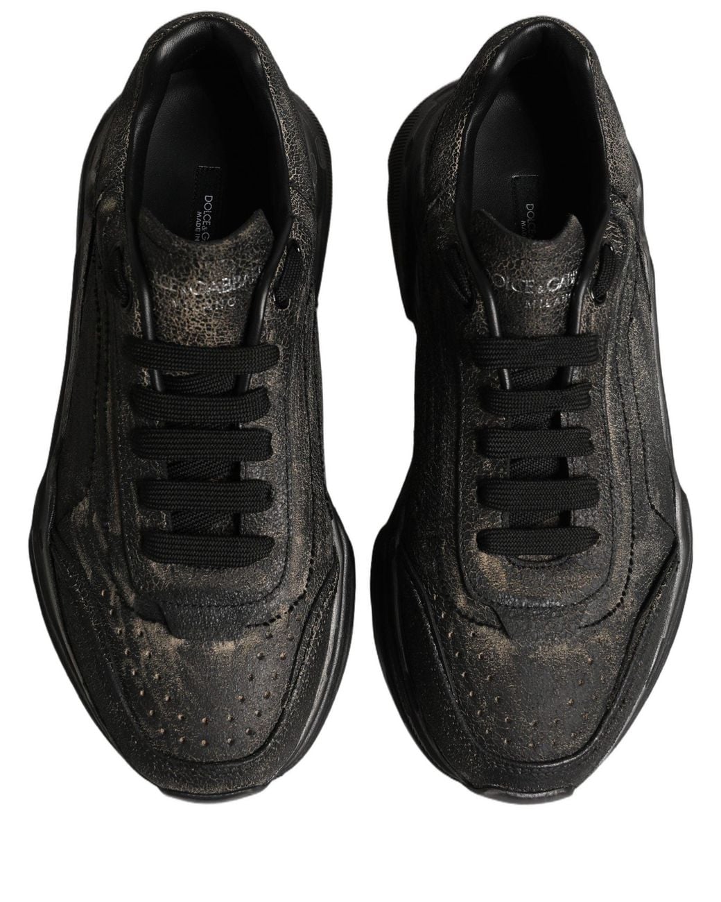 Dolce & Gabbana Black Daymaster Low Top Sneakers Shoes