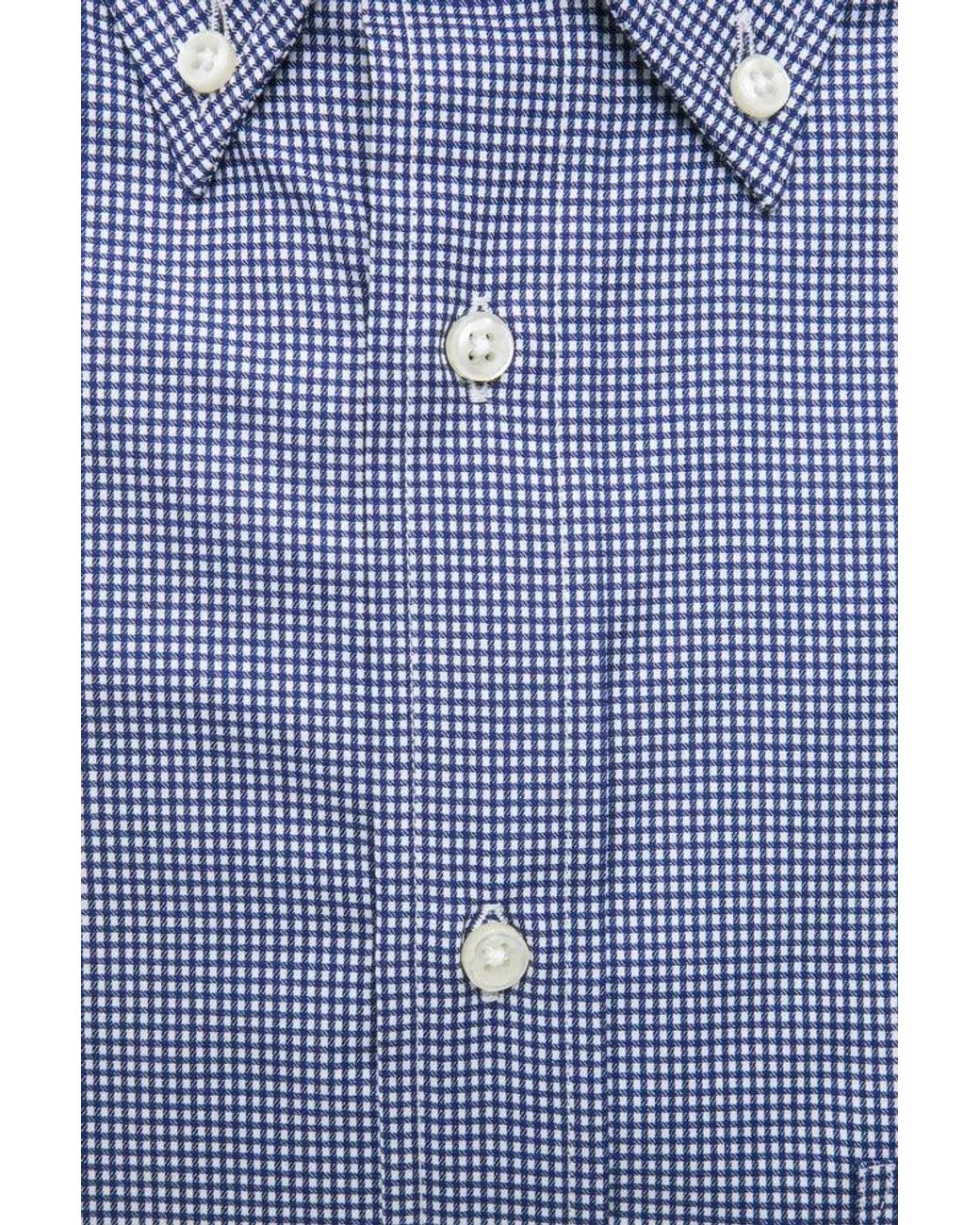 Robert Friedman Blue Cotton Shirt for men