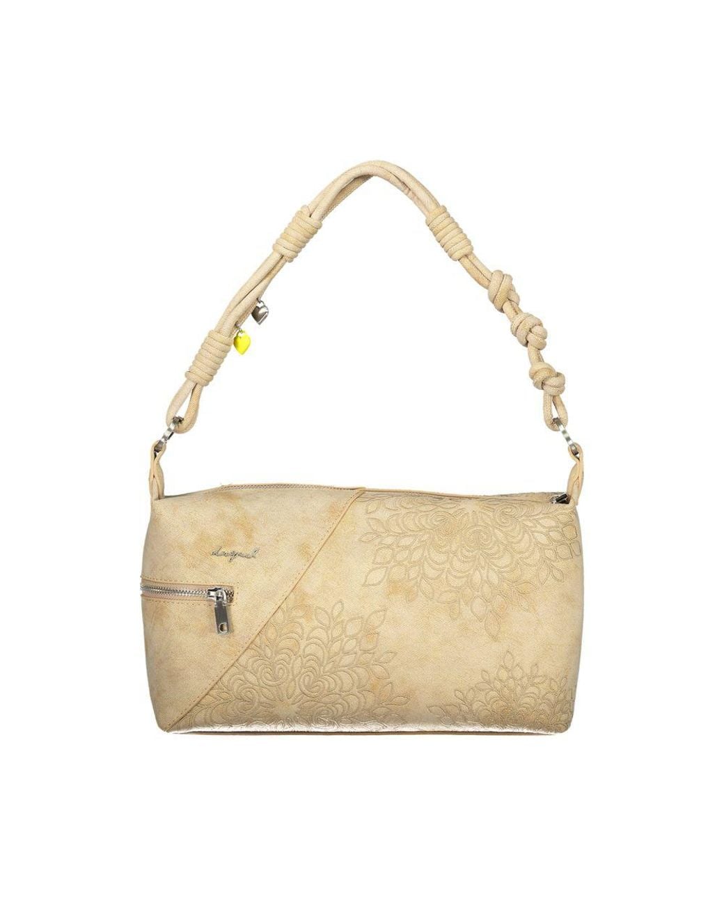 Desigual Natural Beige Polyurethane 's Shoulder Bag