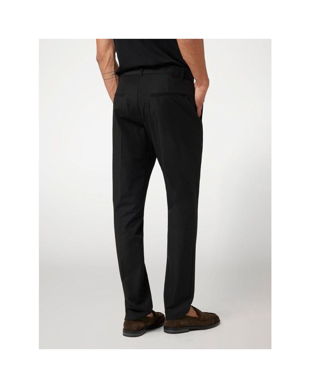 Guess Black Cotton Dress Pants for men