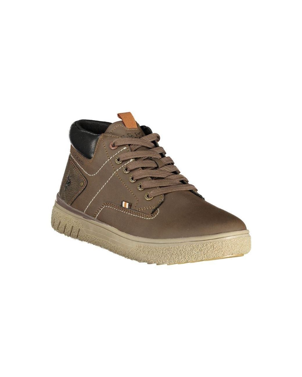 U.S. POLO ASSN. Brown Polyurethane Men's Sneaker for men