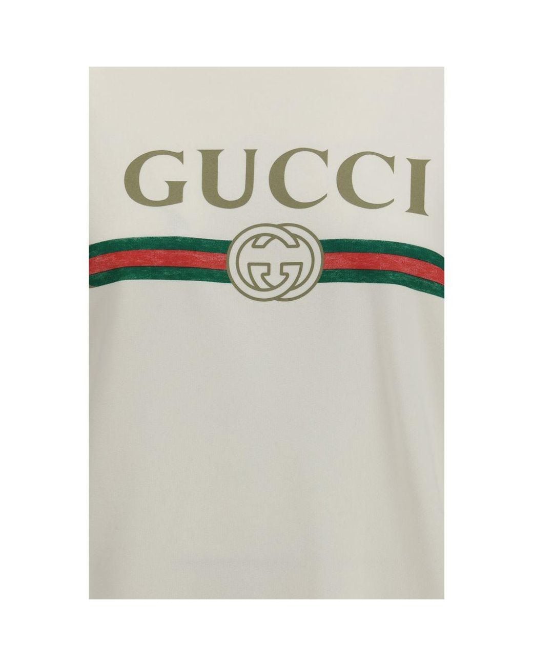 Gucci White Cotton Sweatshirt