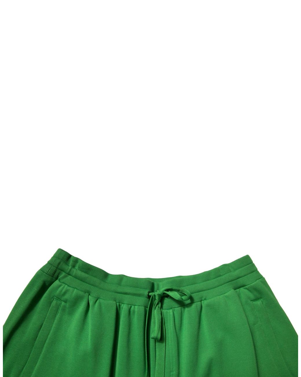 Dolce & Gabbana Green Cotton Blend Bermuda Shorts for men