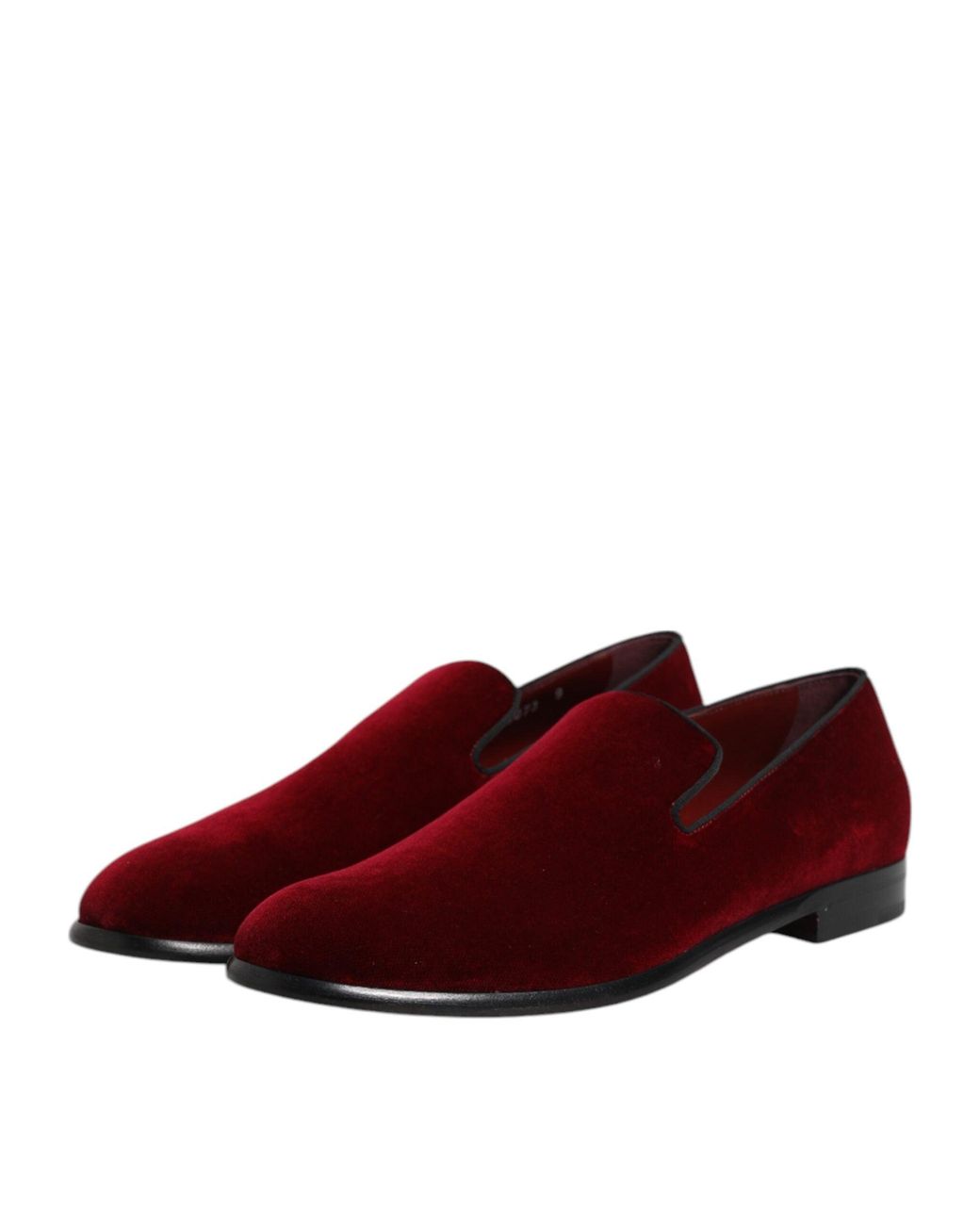 Dolce & Gabbana Brown Velvet Loafers Slipon for men