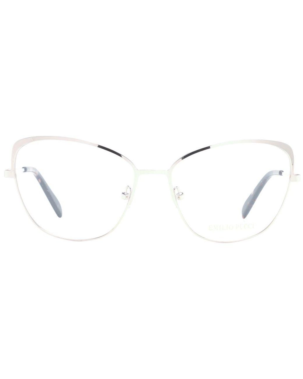 Emilio Pucci Metallic Rose Gold Metal Glasses (frames)