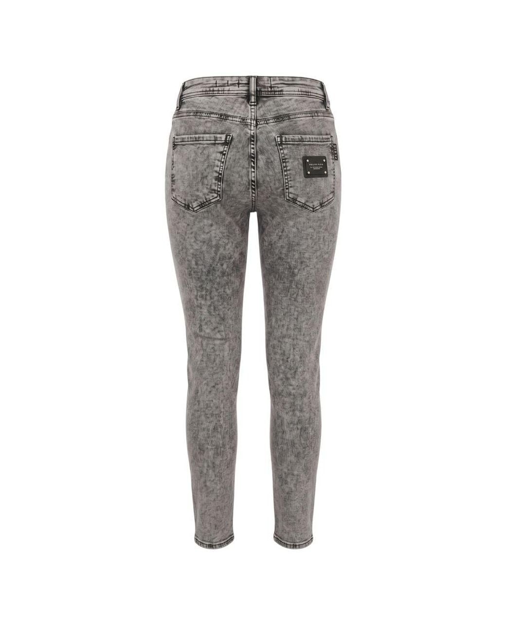 Philipp Plein Gray Cotton Jeans