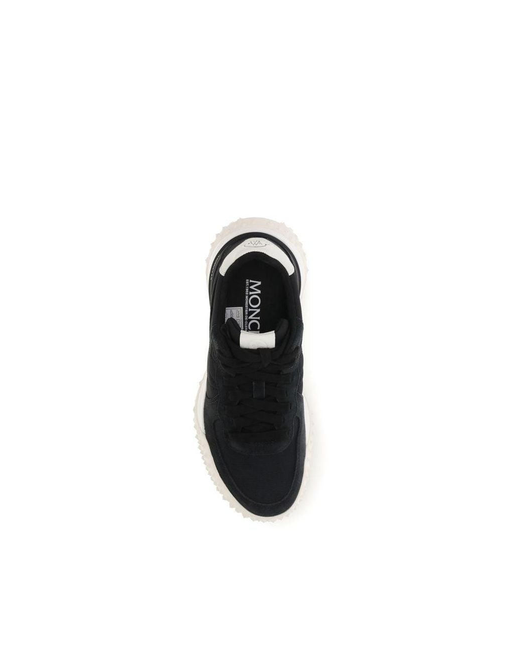 Moncler Black Polyamide Athletic Sneakers for men