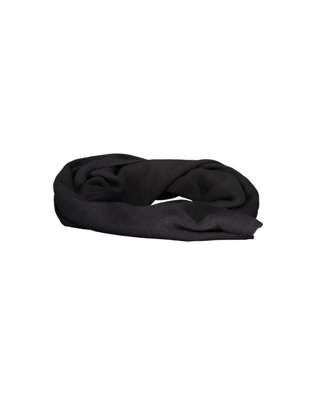North Sails Black Cotton Scarf for men
