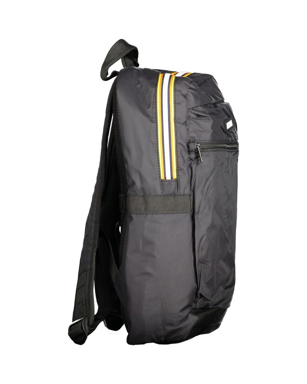 K-Way Gray Black Polyamide Backpack for men