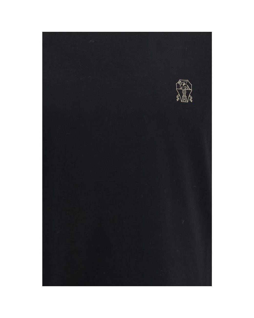 Brunello Cucinelli Black Cotton T for men