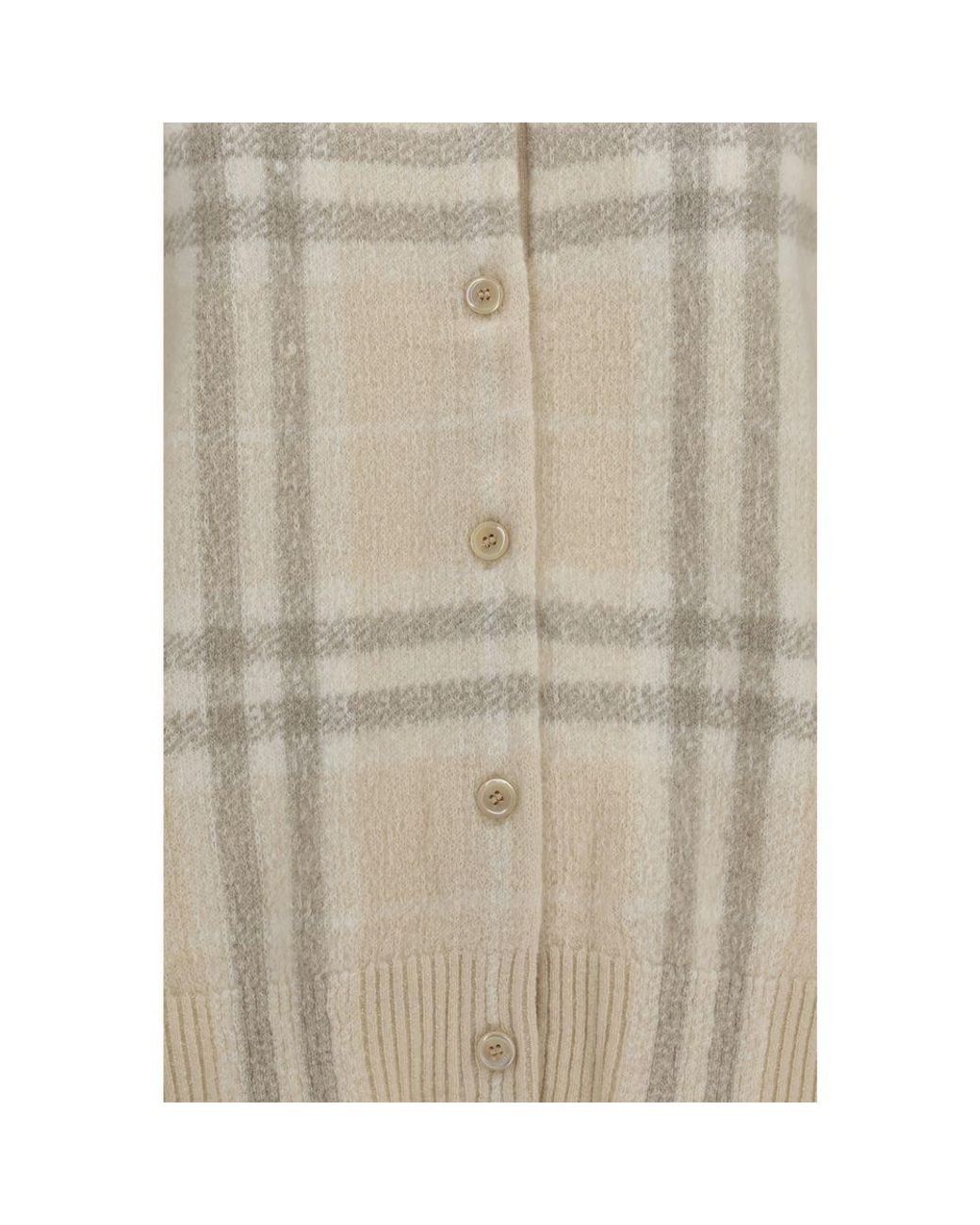 Burberry Natural Beige Cashmere Cardigan