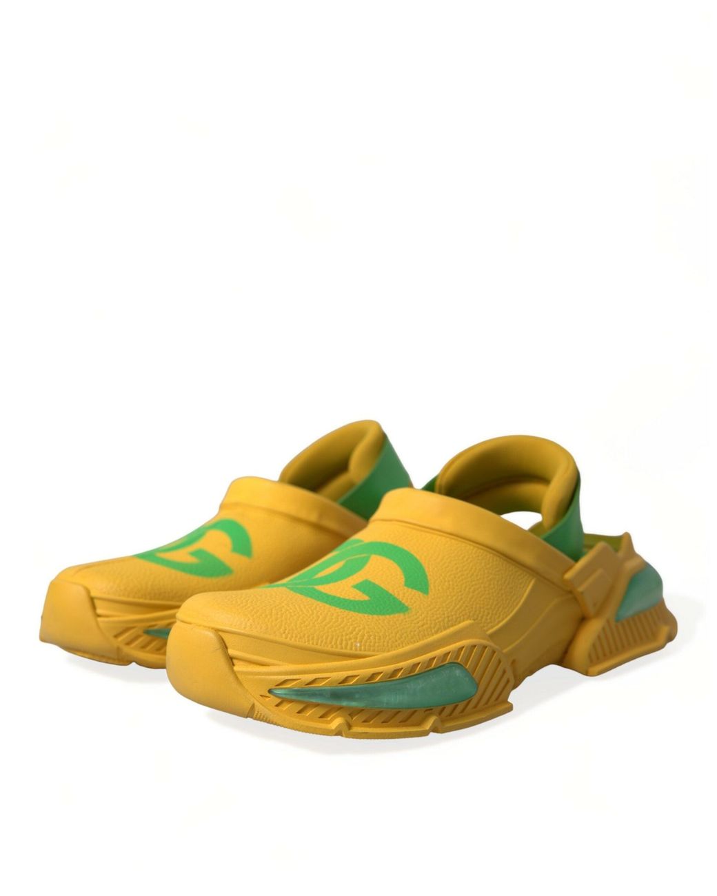 Dolce & Gabbana Yellow Rubber Clogs Slippers Shoes for men