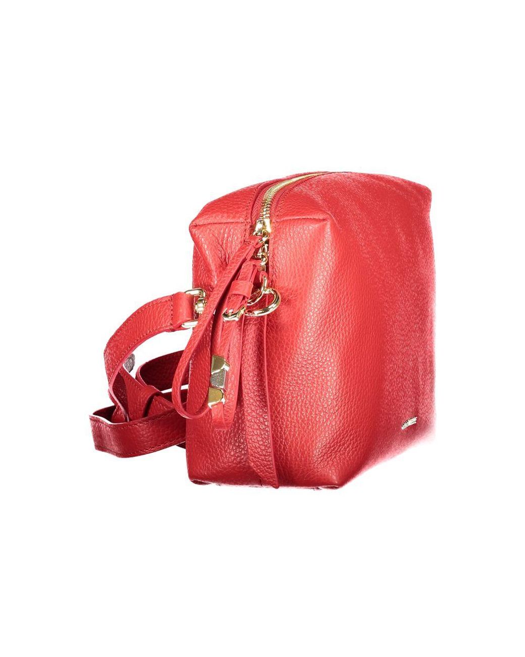 Coccinelle Red Rosso Leather Handbag