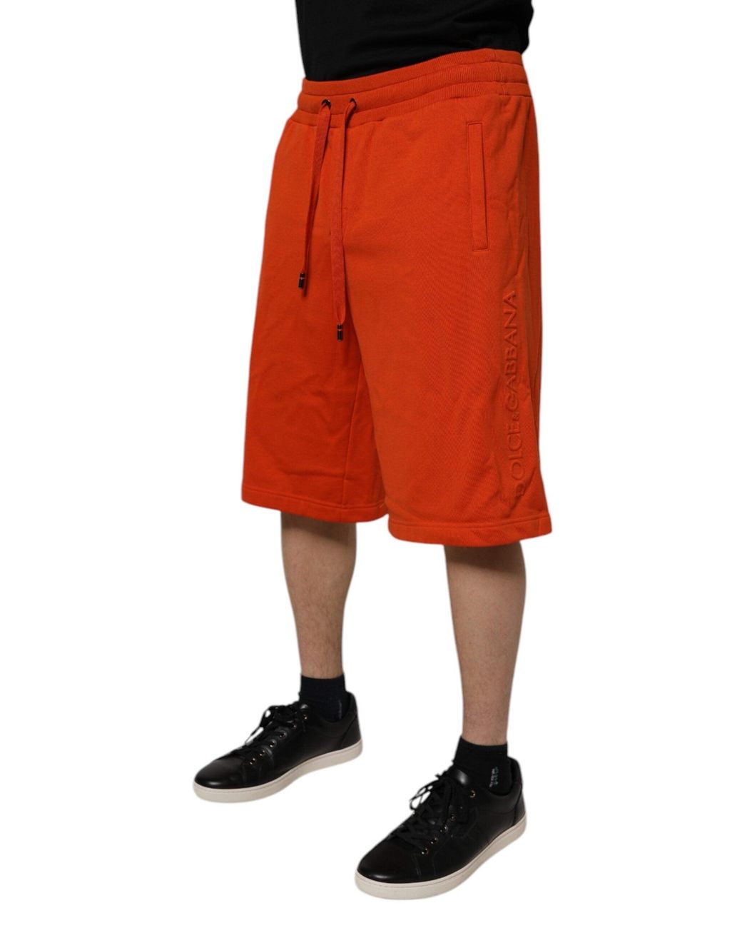 Dolce & Gabbana Orange Sweatshorts Relaxed Fit for men