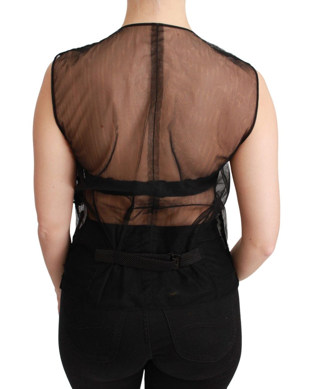 Dolce & Gabbana Black Floral Brocade Top Gilet Waistcoat
