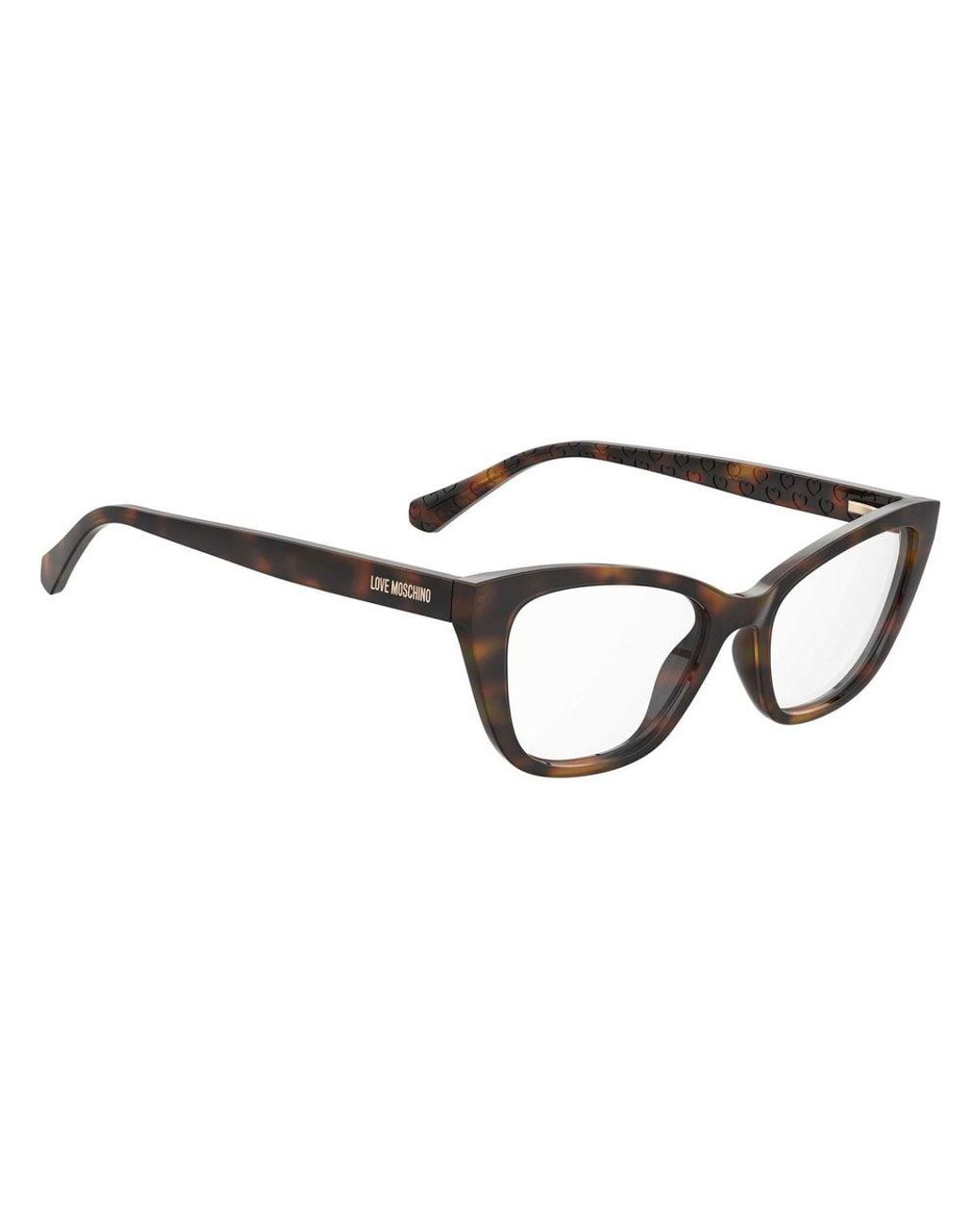Love Moschino Black Brown Cellulose Propionate Glasses (frames)