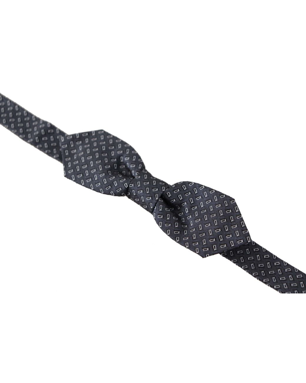 Dolce & Gabbana Black Polka Dot 100% Silk Neck Papillon Tie for men