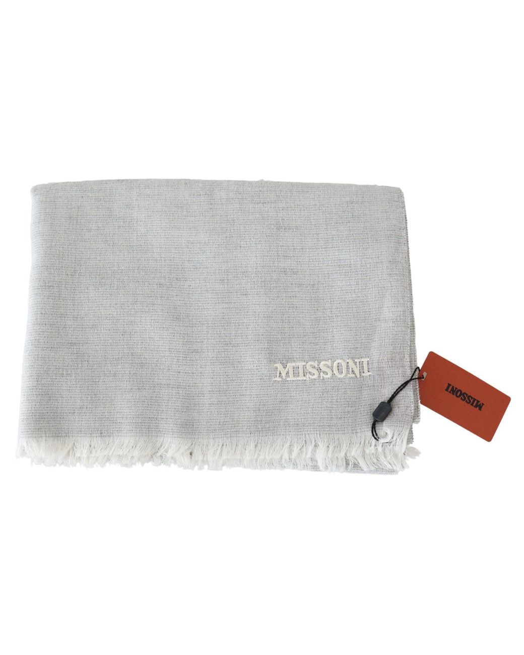 Missoni Black Wool Knit Neck Wrap Scarf for men
