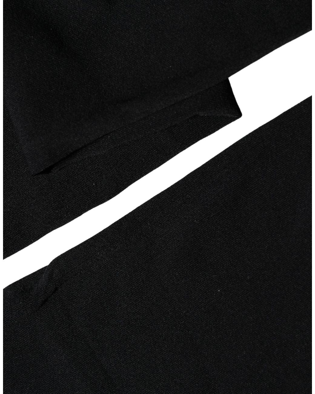 Dolce & Gabbana Black 100% Nylon Thigh High Stockings Socks