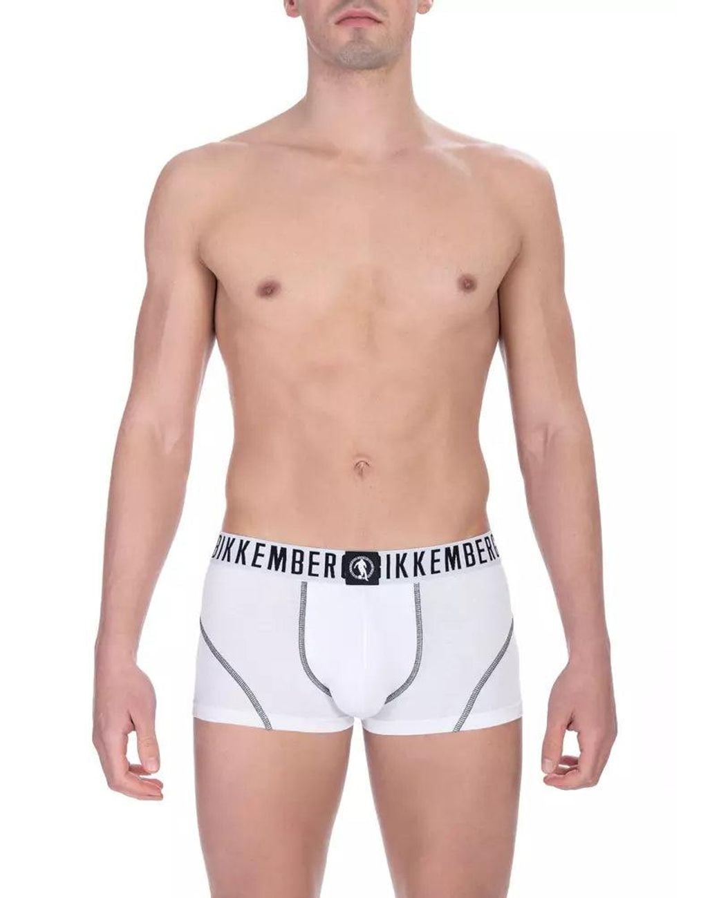 Bikkembergs White Elevate Your Essentials With Cotton Trunk Twin-Pack for men