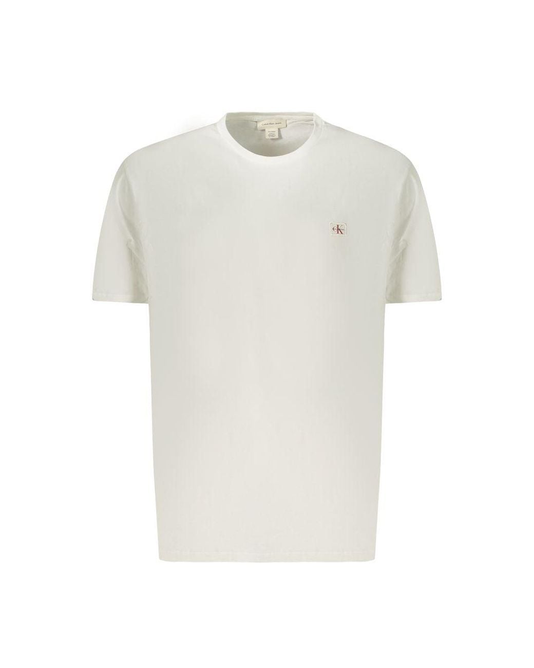 Calvin Klein White Cotton Men T for men
