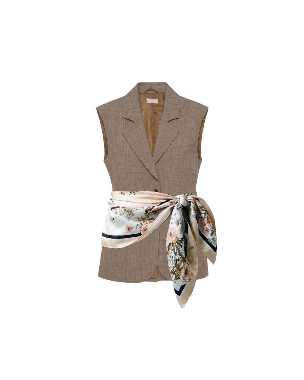 Liu Jo Brown Viscose Waistcoat