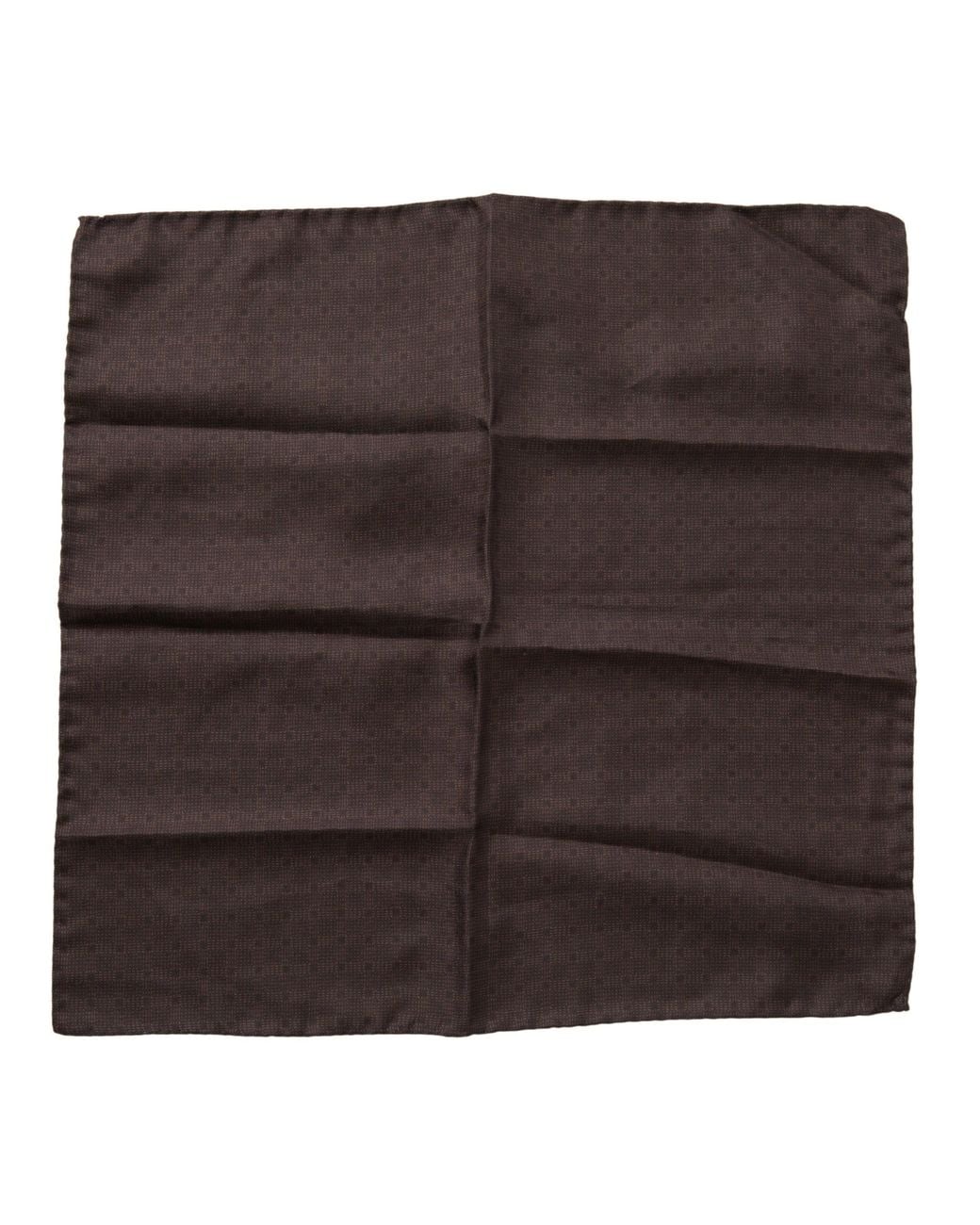 Dolce & Gabbana Brown Elegant Silk Square Scarf for men