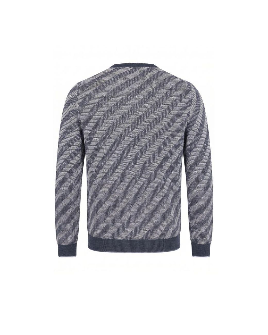 Malo Blue Linen Men Sweater for men
