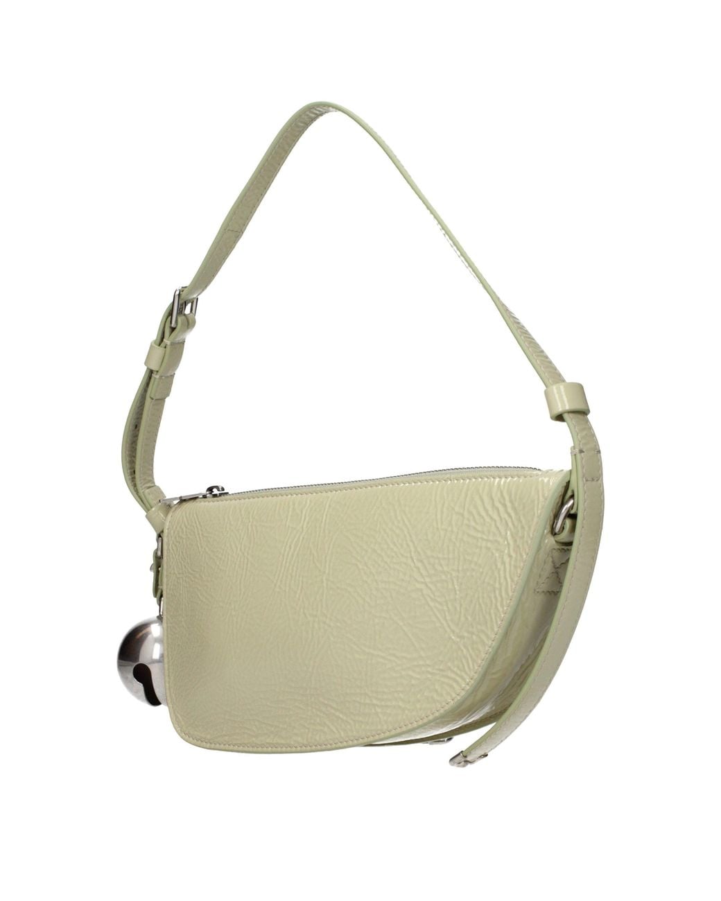 Burberry Metallic Green Leather Shoulder Bag