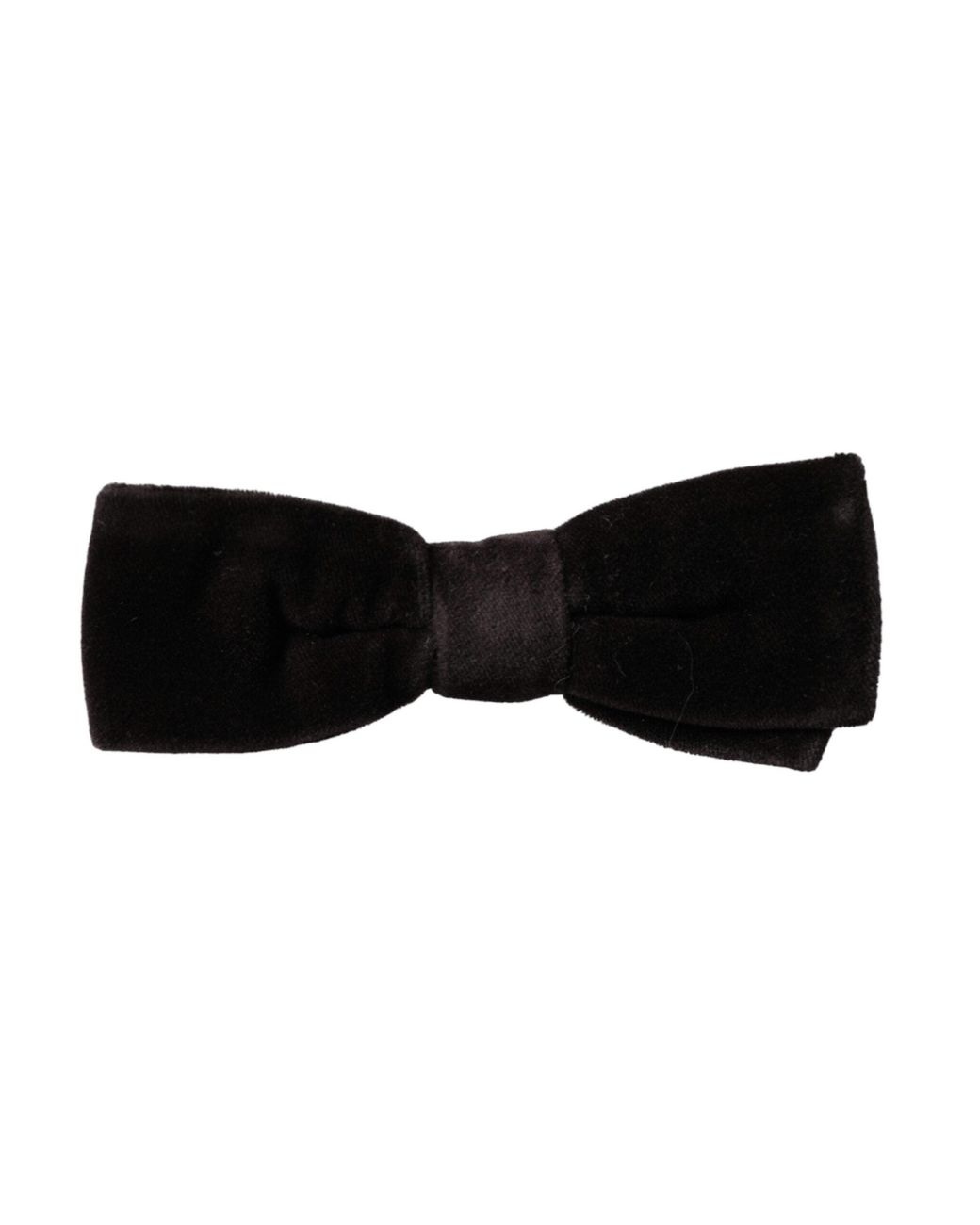 Dolce & Gabbana White Velvet Cotton Adjustable Neck Bow Tie for men