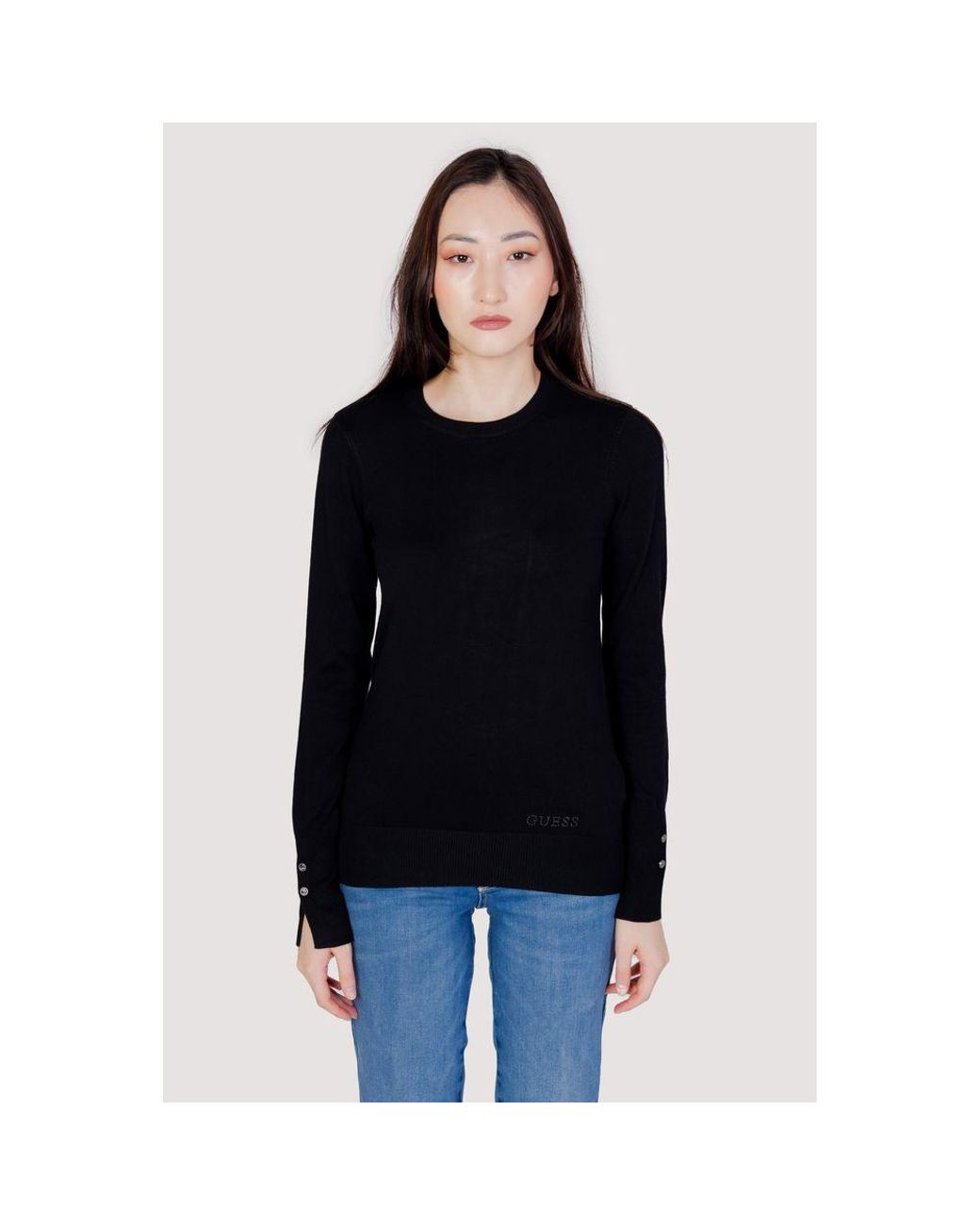 Guess Black Cotton Tops & T