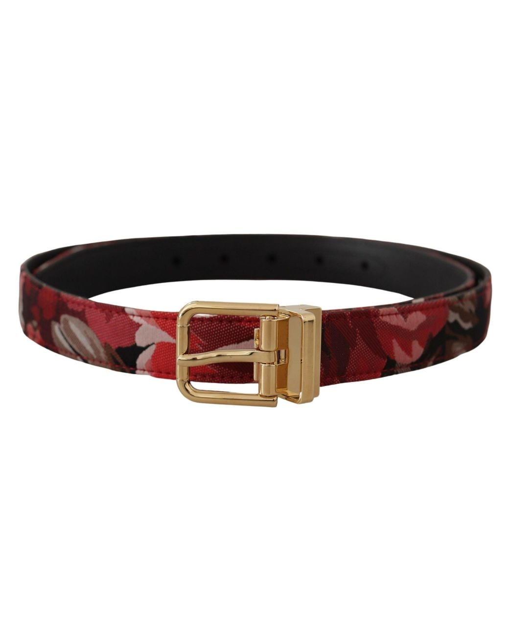 Dolce & Gabbana Black Leather Belt With-Tone Buckle for men