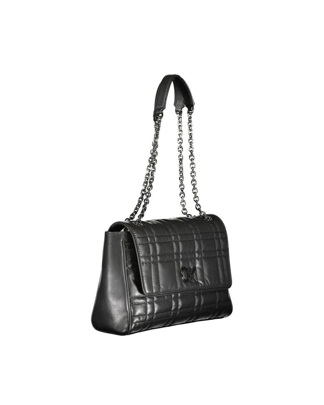 Calvin Klein Black Nero Polyester S Handbag