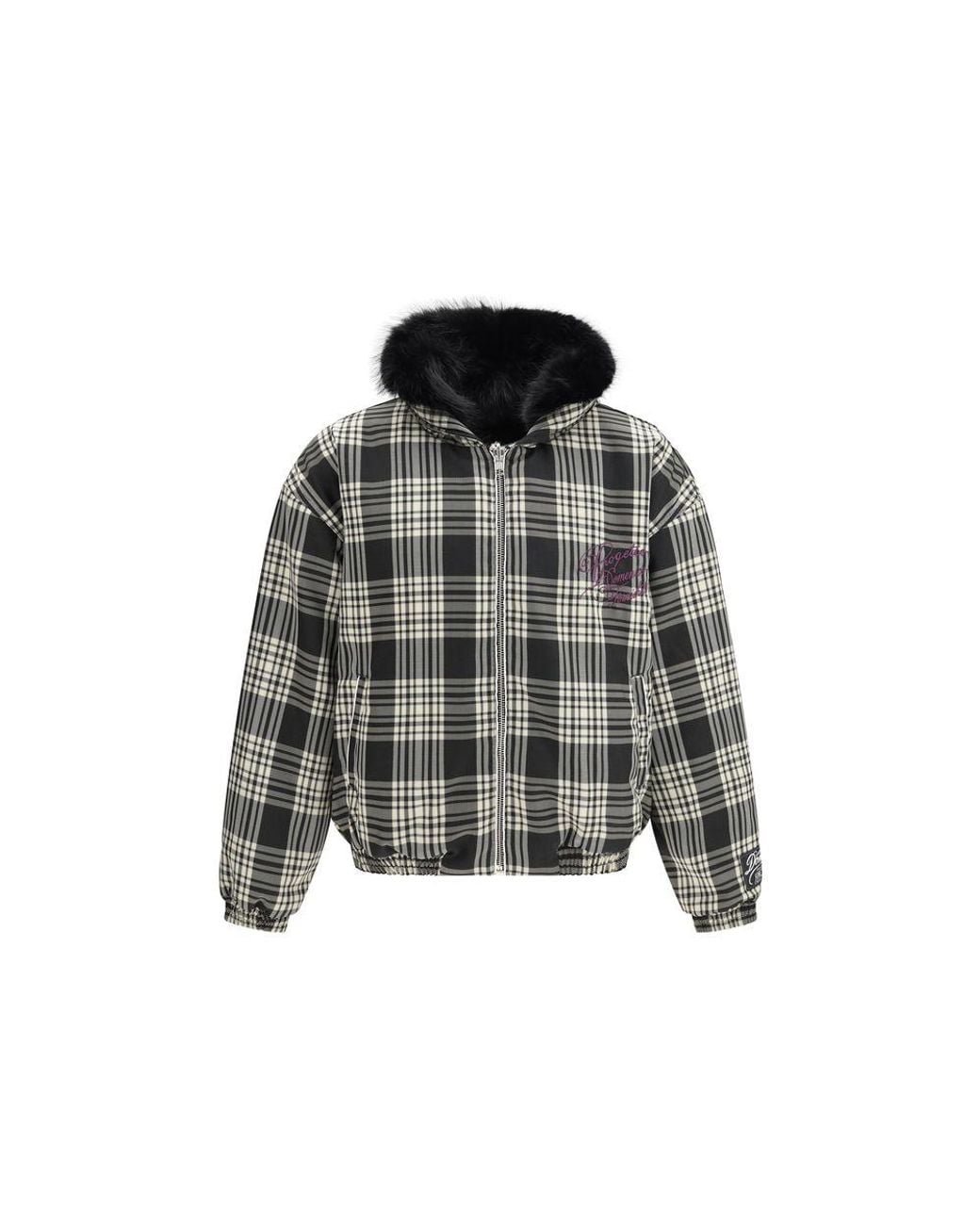 PDF CHANNEL Black Polyester Bomber for men