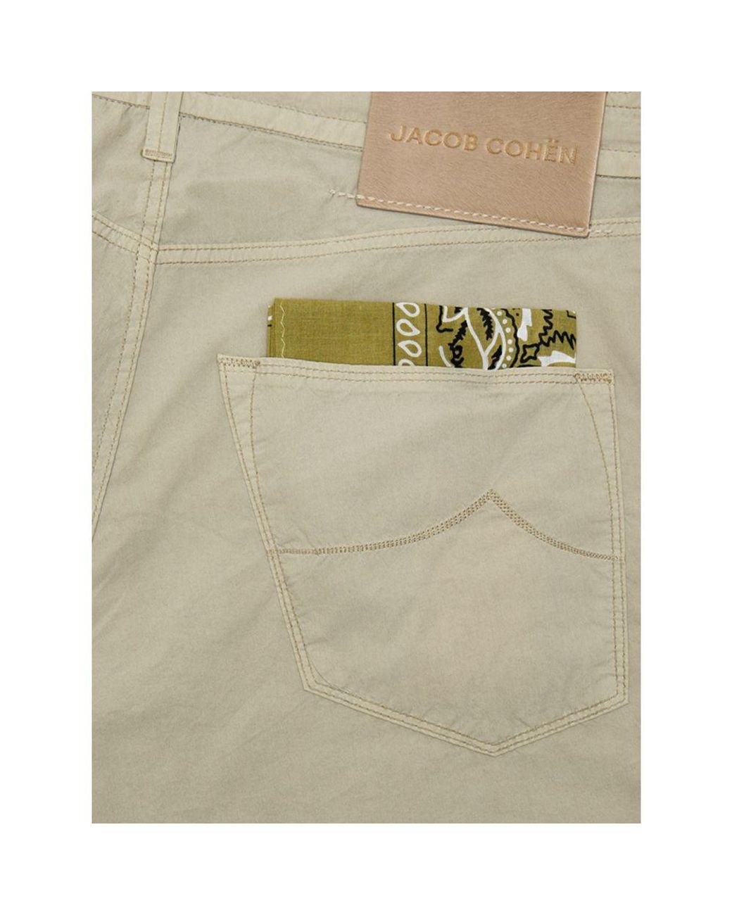 Jacob Cohen Natural Drawstring Casual Pants for men