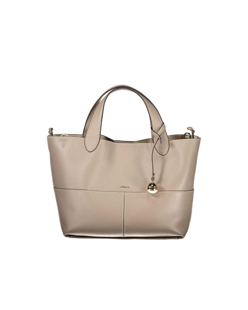 Furla Metallic Gray Leather 's Bag